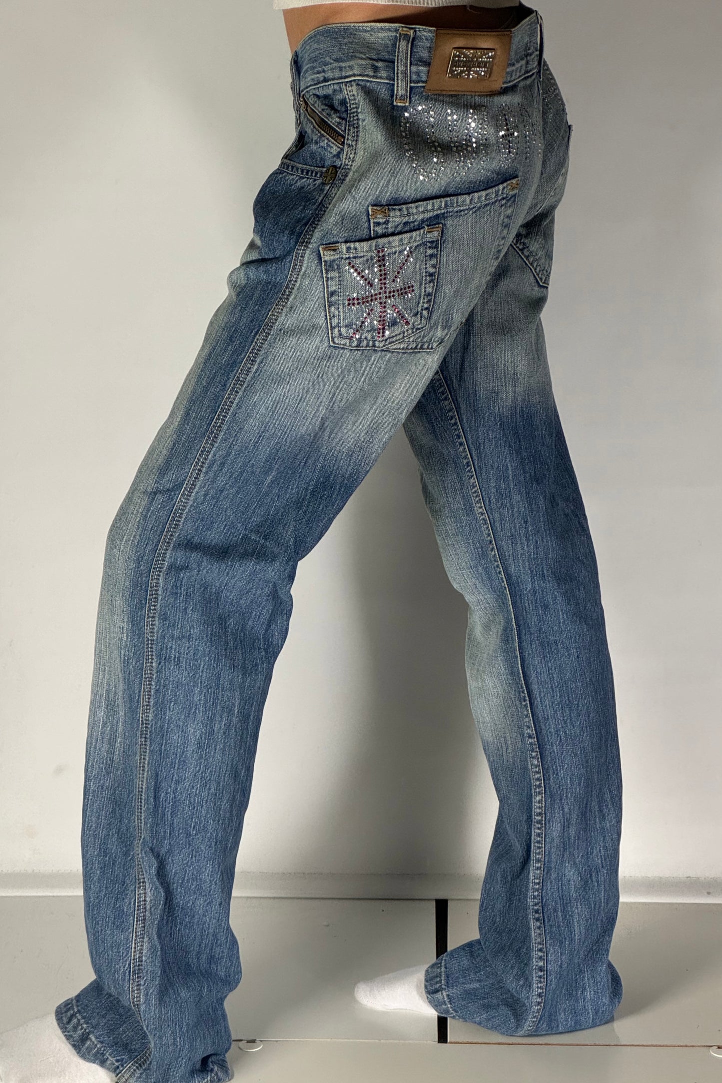 Lågmidjade jeans stl: S/M