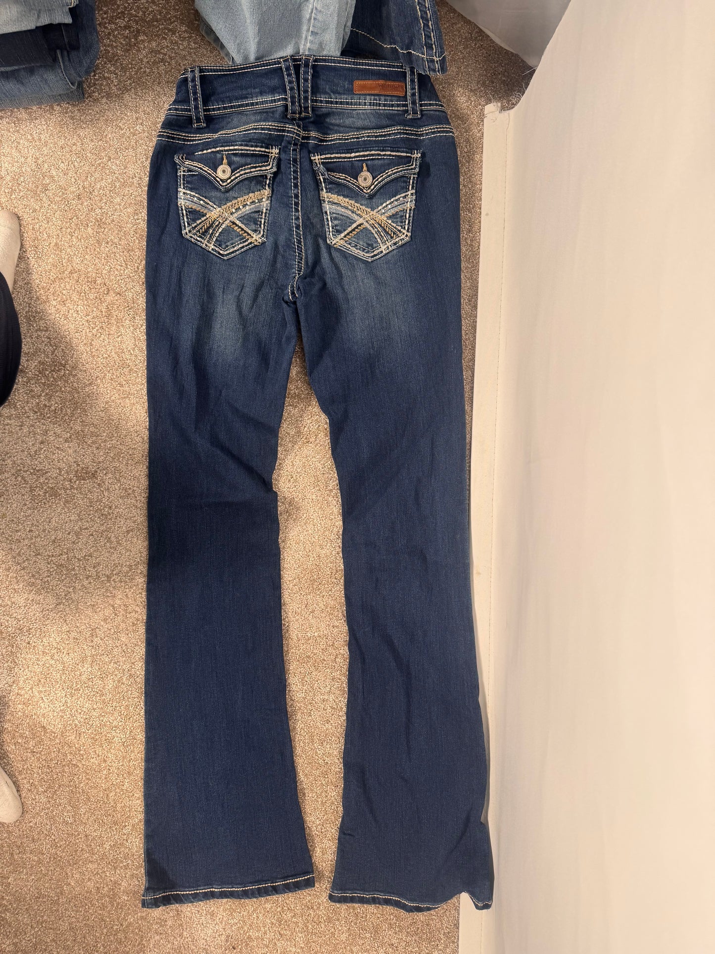 Lavmidede jeans str: XXS