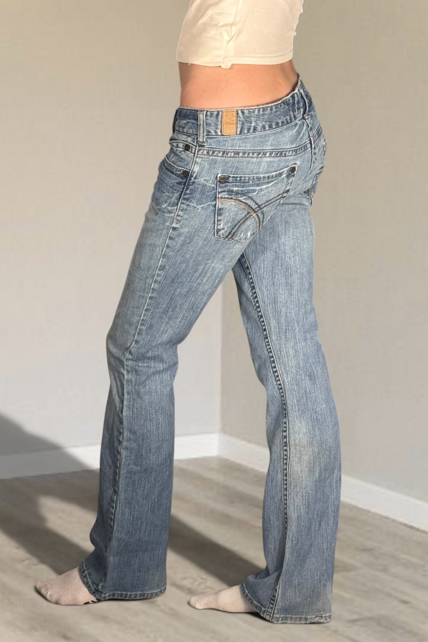 Lågmidjade jeans stl: S
