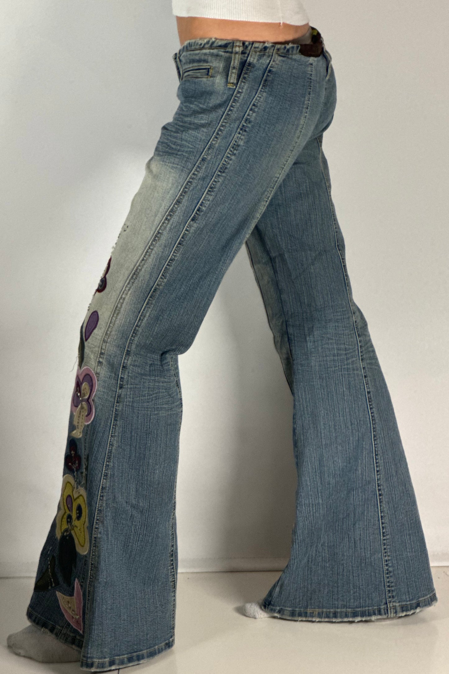 Lågmidjade jeans stl: S/M