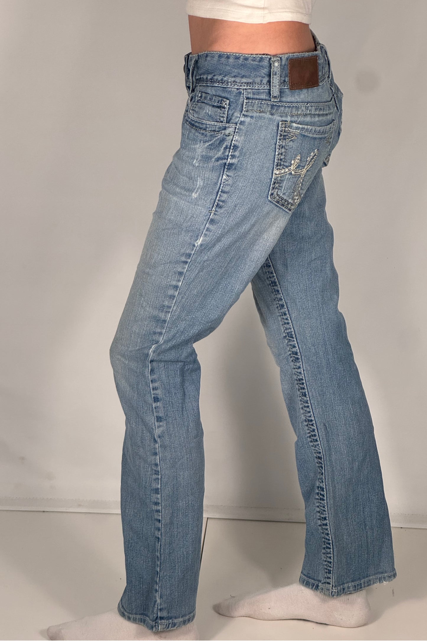 Lavtaljede jeans str: S