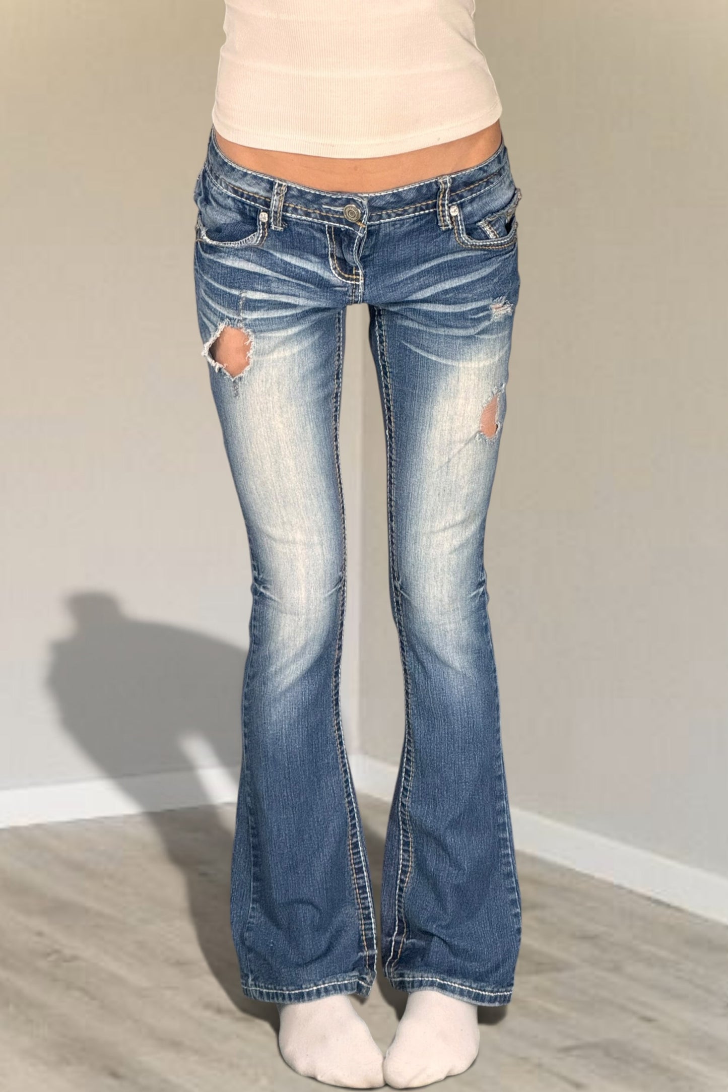 Lågmidjade jeans stl: S