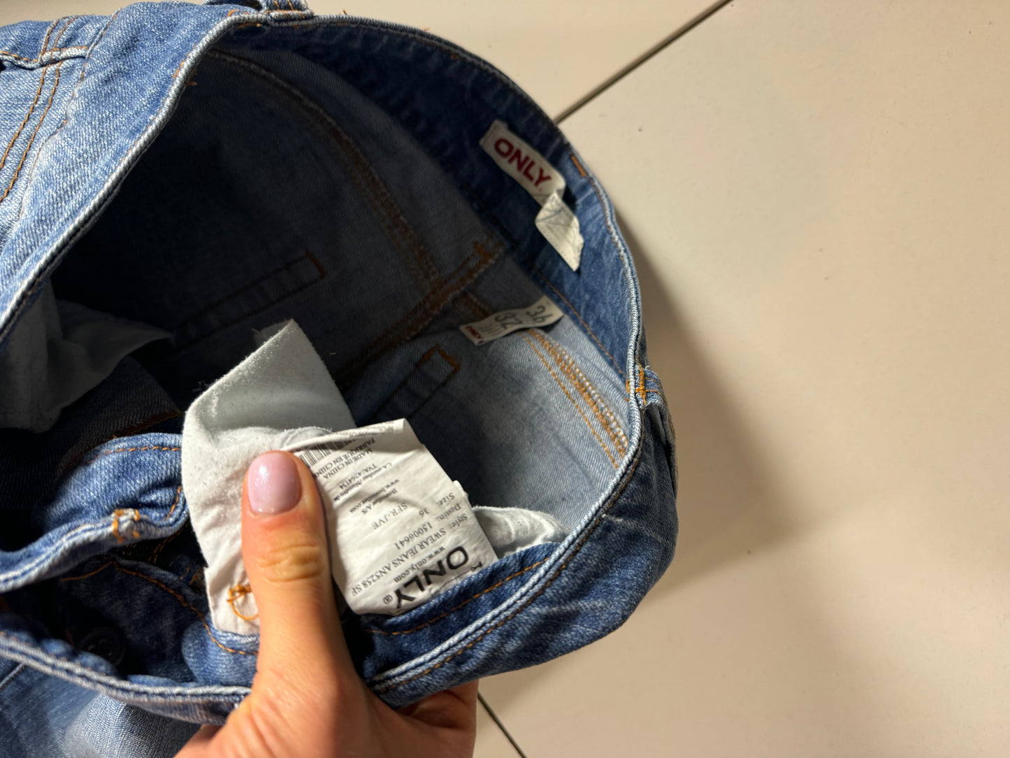 Lågmidjade jeans stl: S