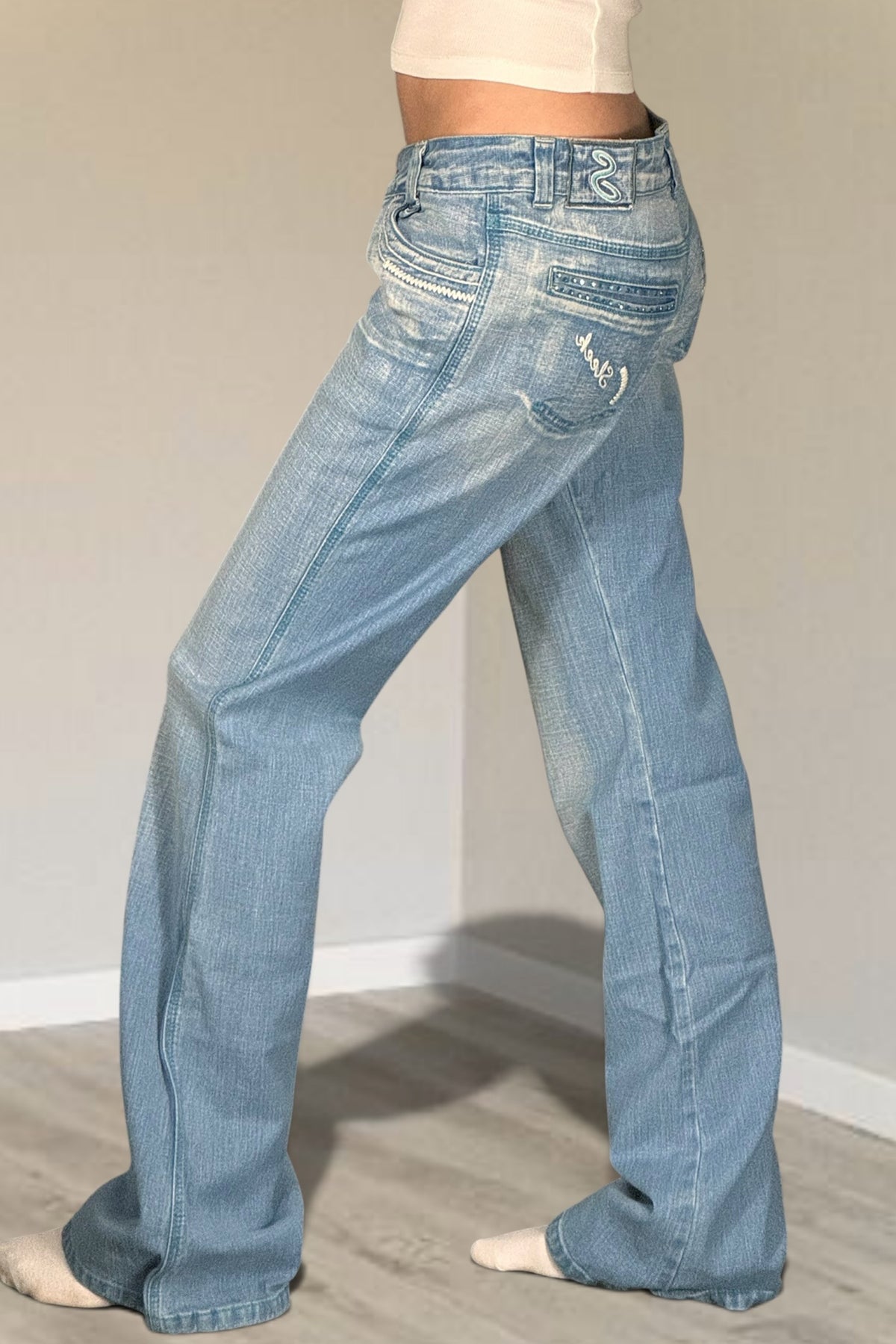 Lågmidjade jeans stl: S