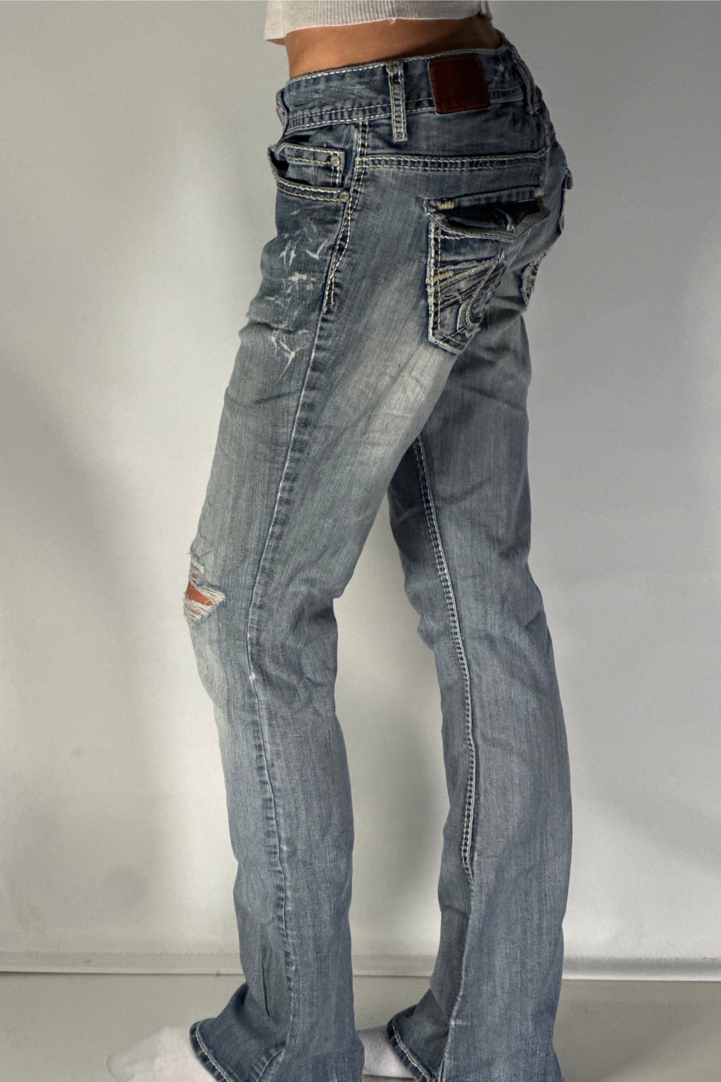 Lågmidjade jeans stl: S
