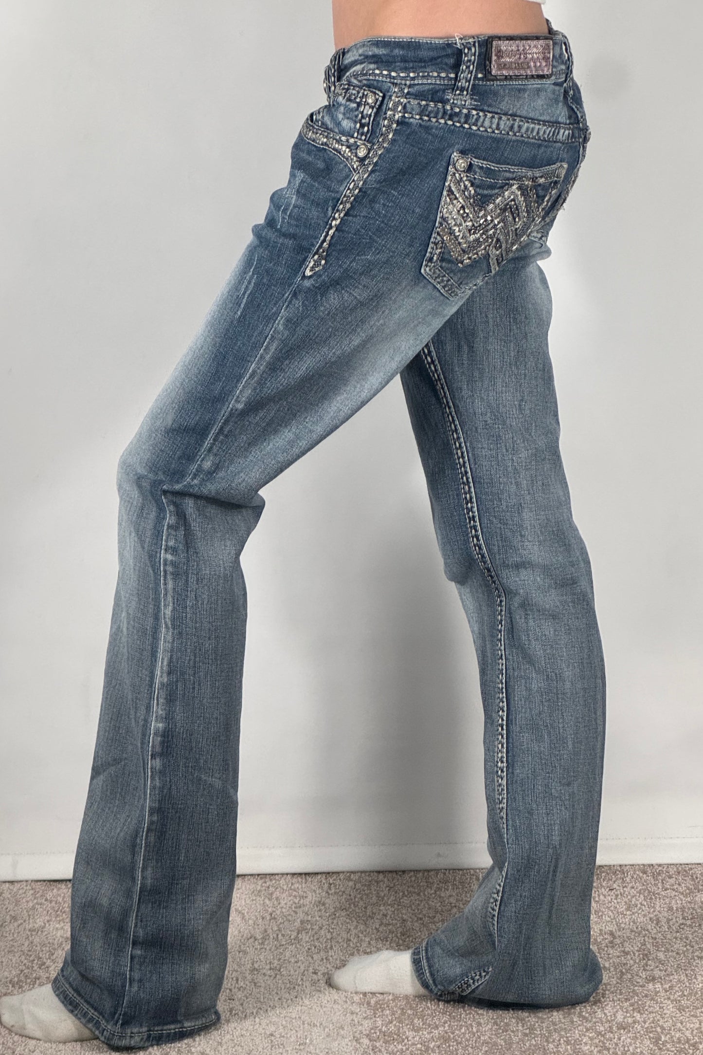 Lågmidjade jeans stl: M