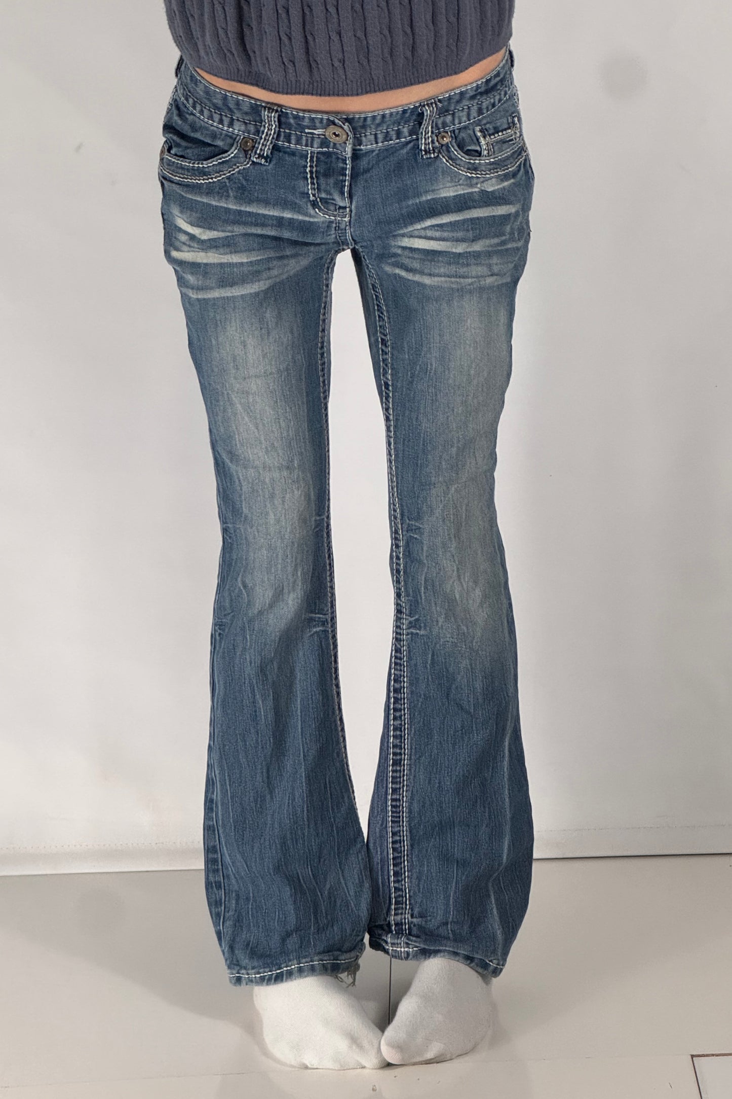 Lågmidjade jeans stl: S
