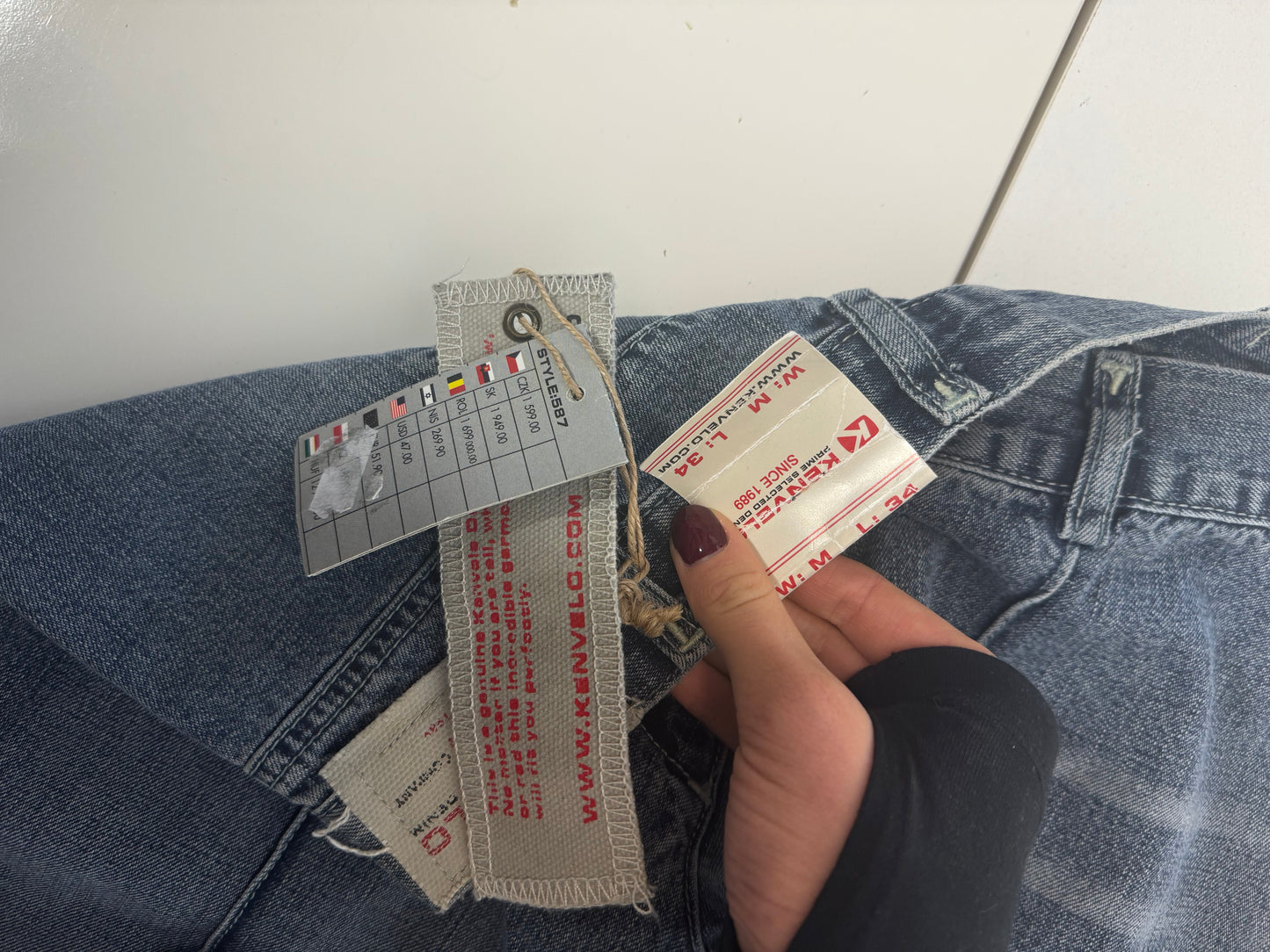 Lågmidjade jeans stl: S