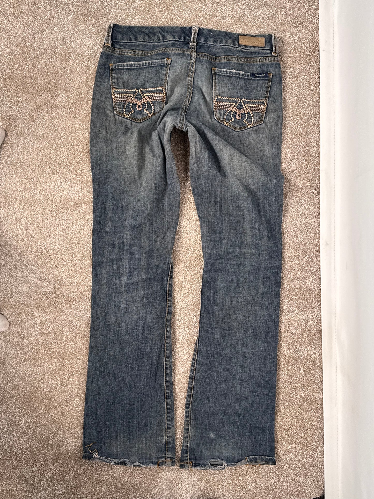 Lavtaljede jeans str: S/M