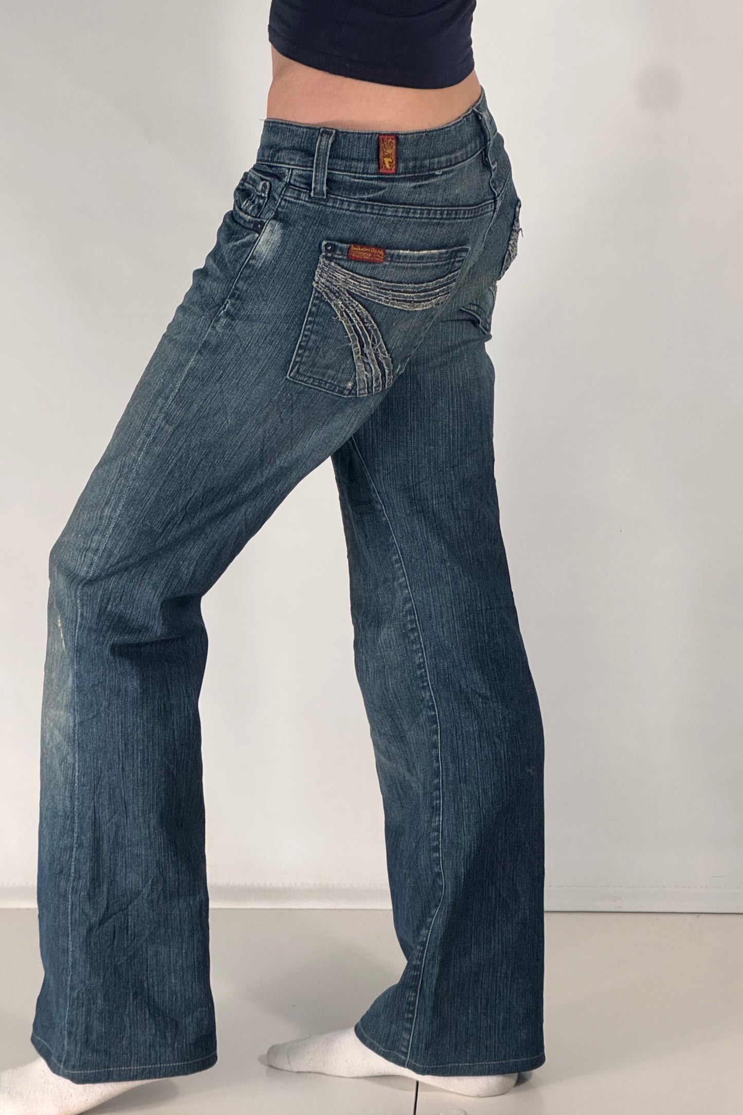 Lågmidjade jeans stl: S/M