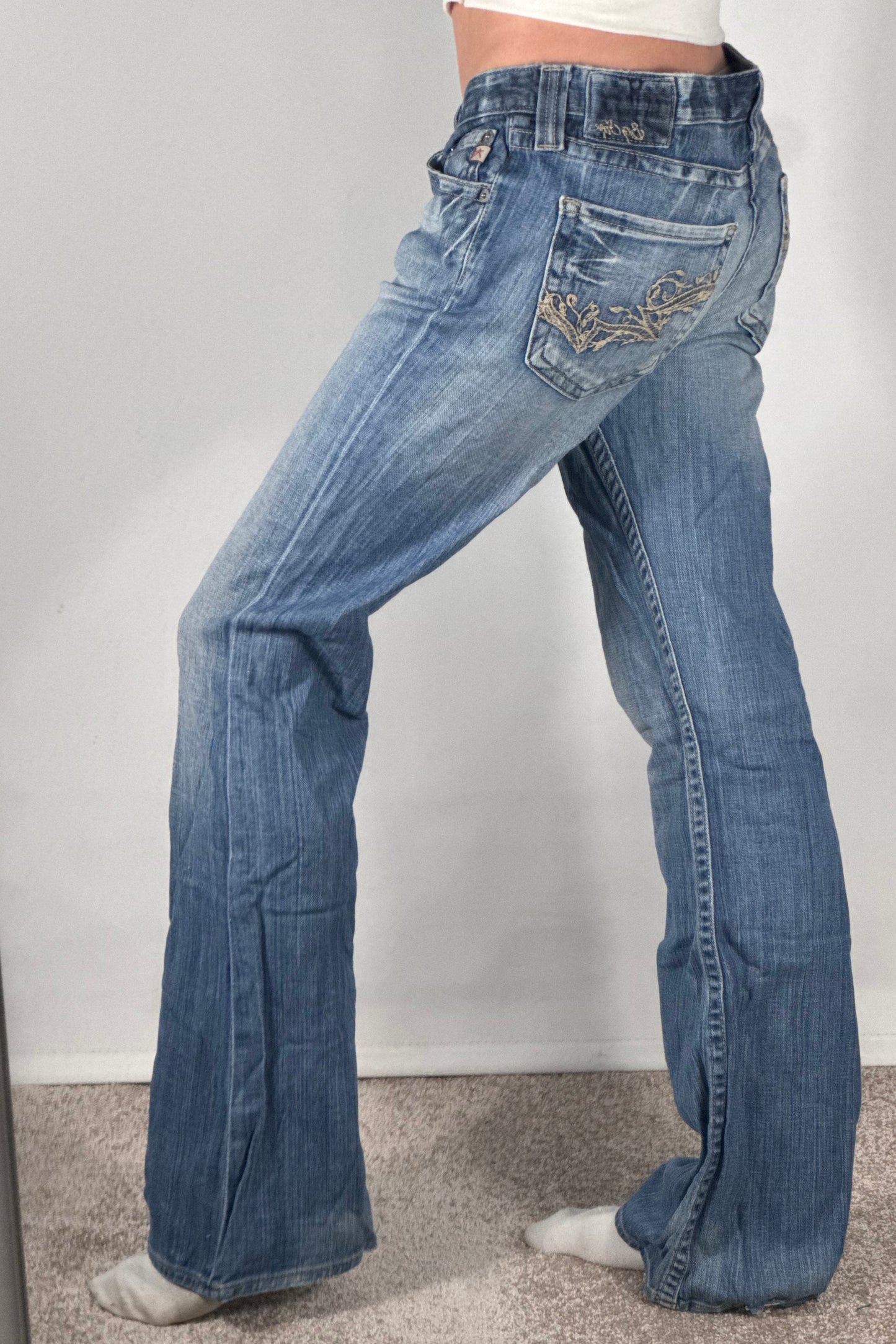Lågmidjade jeans stl: S