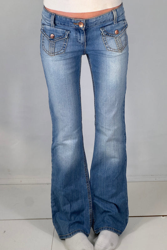 Lågmidjade jeans stl: S