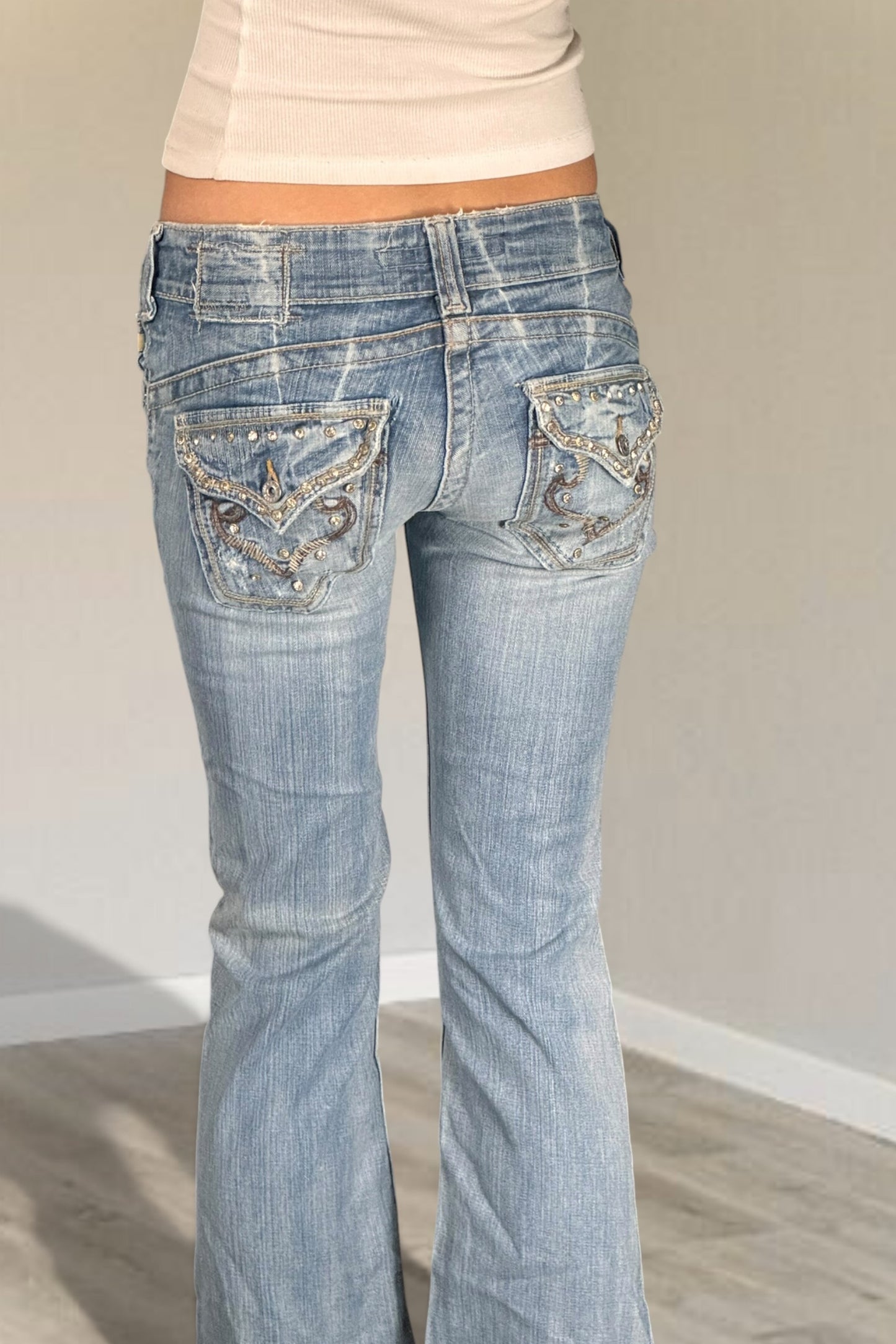 Lågmidjade jeans stl: XXS