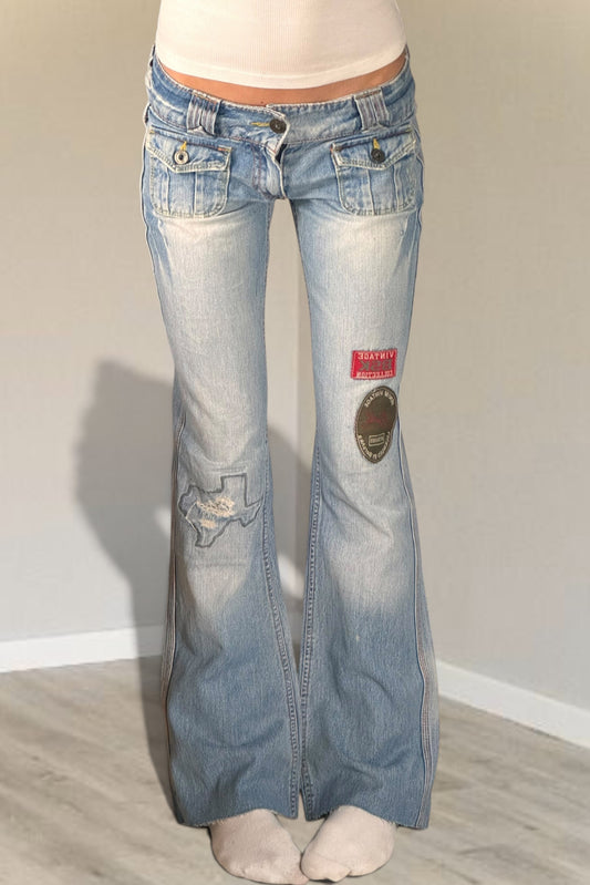 Lågmidjade jeans stl: XS