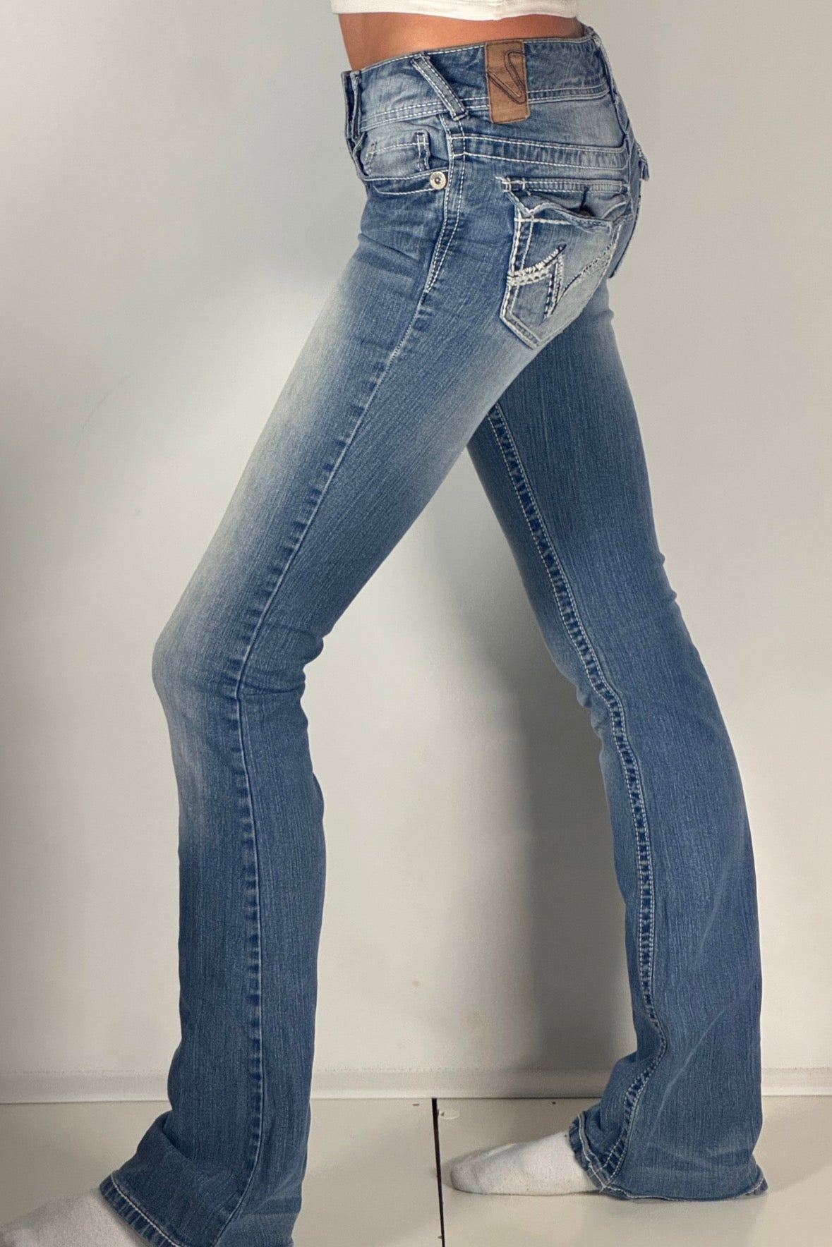 Lågmidjade jeans stl: XXS