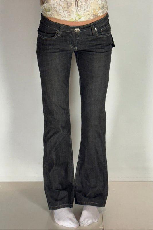 Lågmidjade jeans–stl: S