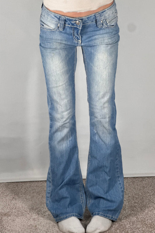 Lavtaljede jeans str: S