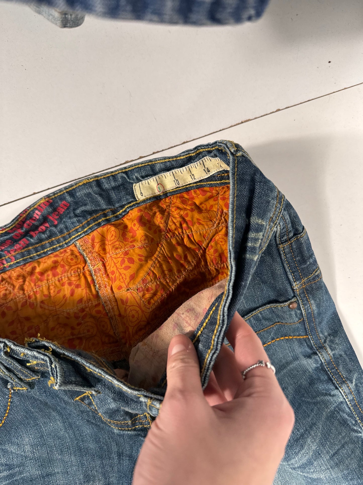 Lågmidjade jeans stl: S
