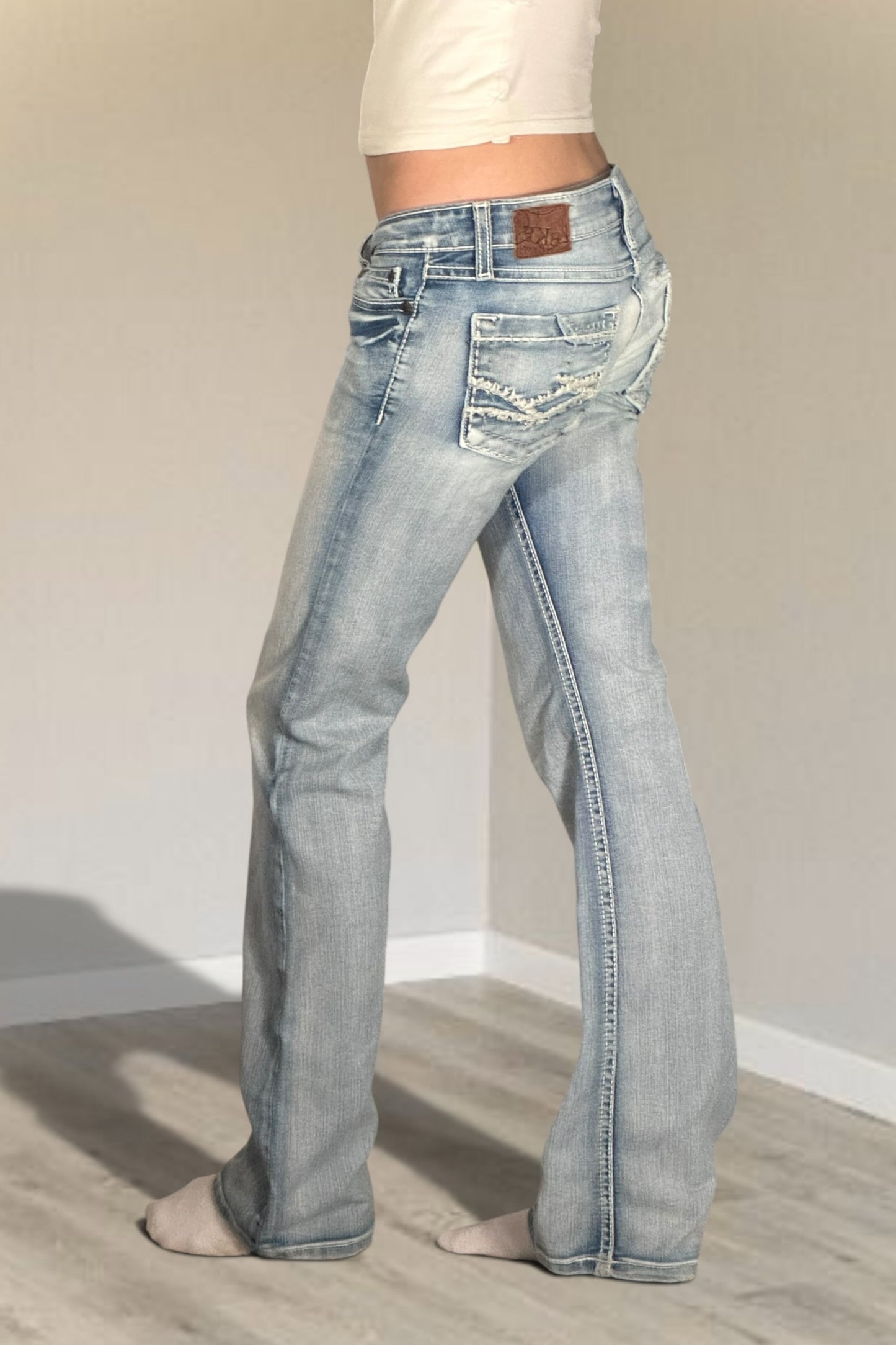 Lågmidjade jeans stl: S