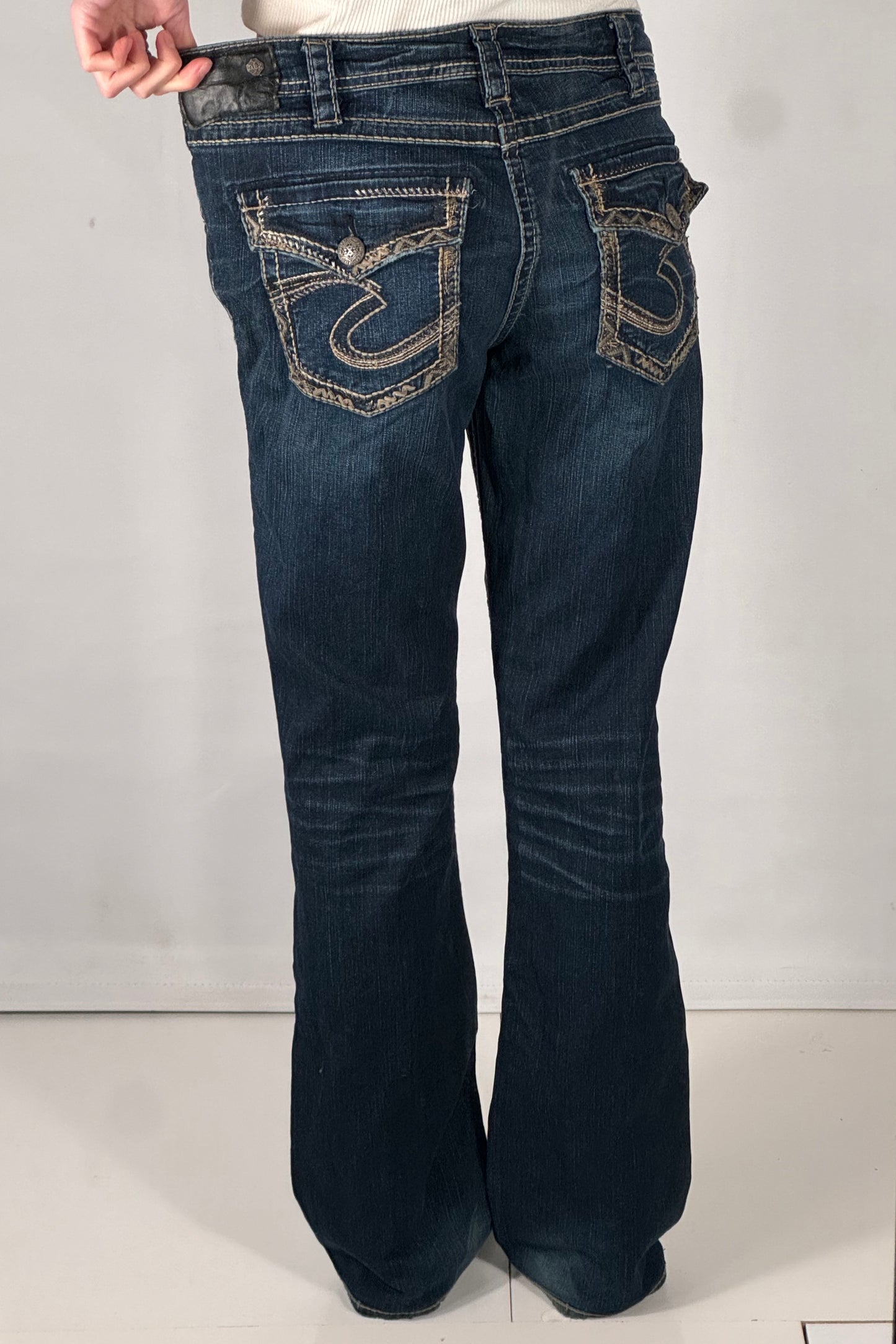 Lågmidjade jeans stl: M