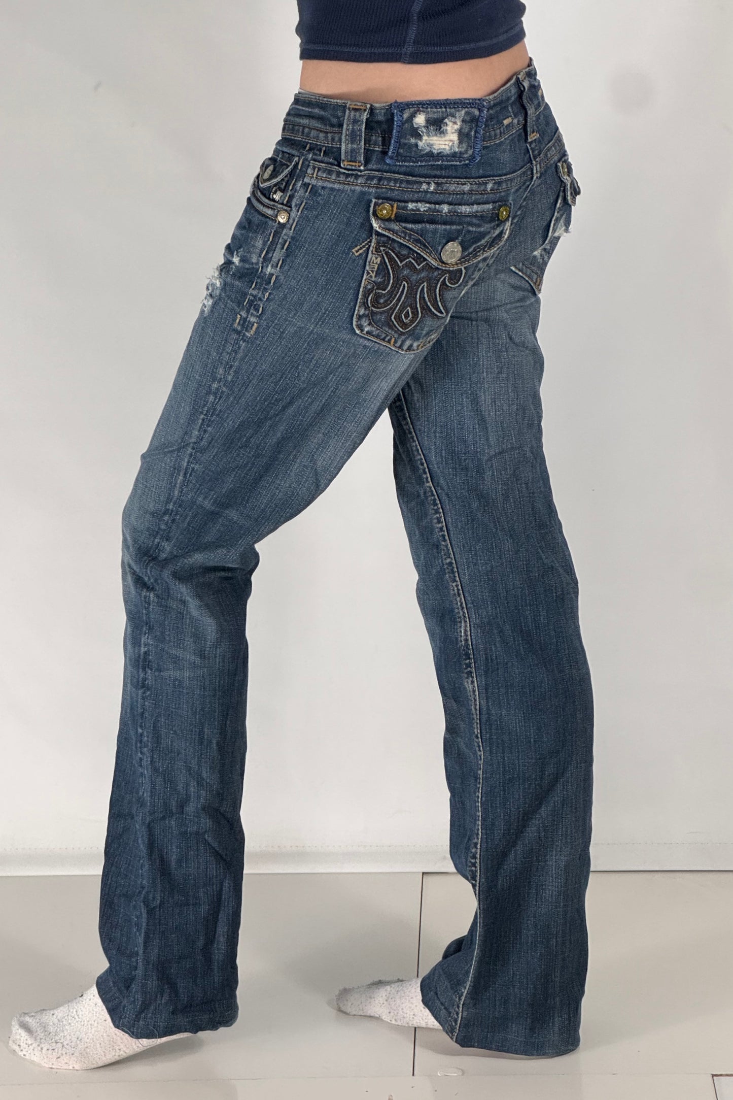 Lågmidjade jeans stl: S
