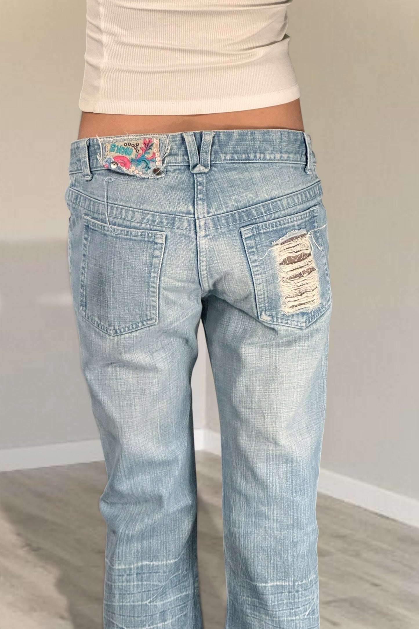 Lågmidjade jeans stl: S