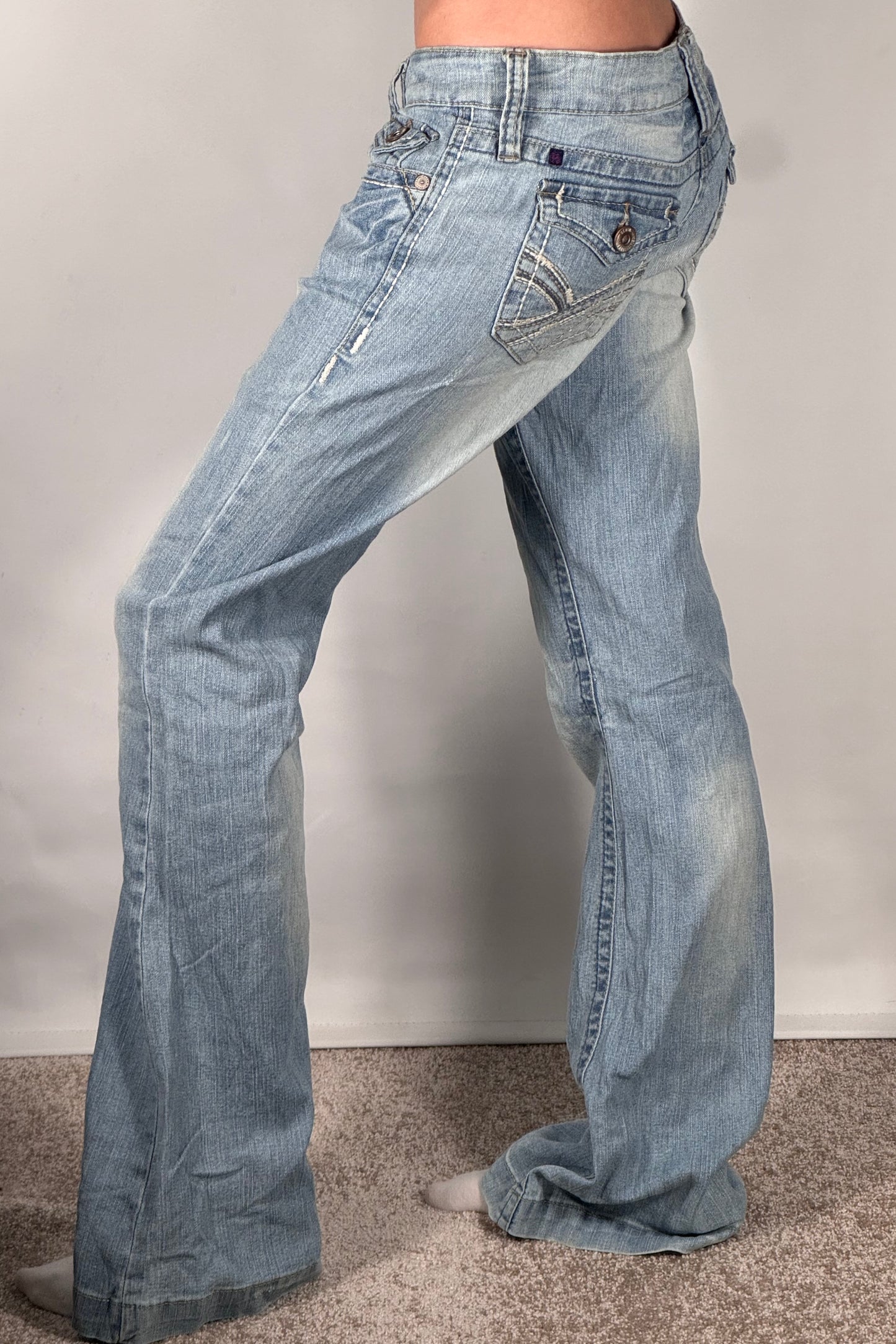 Lågmidjade jeans stl: M