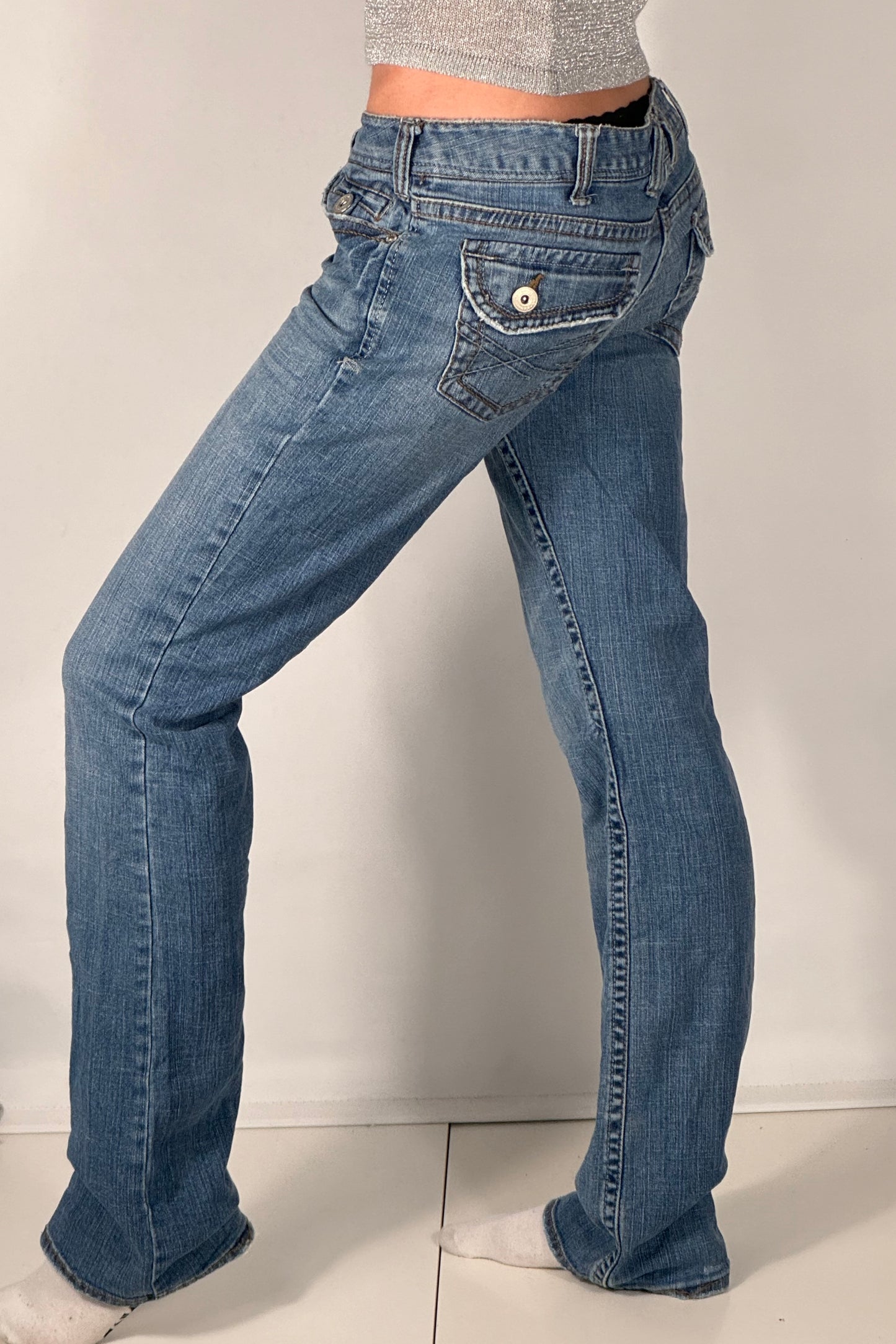 Lågmidjade jeans stl: S/M