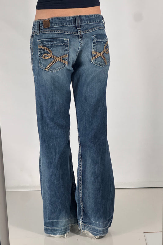Lågmidjade jeans stl: S
