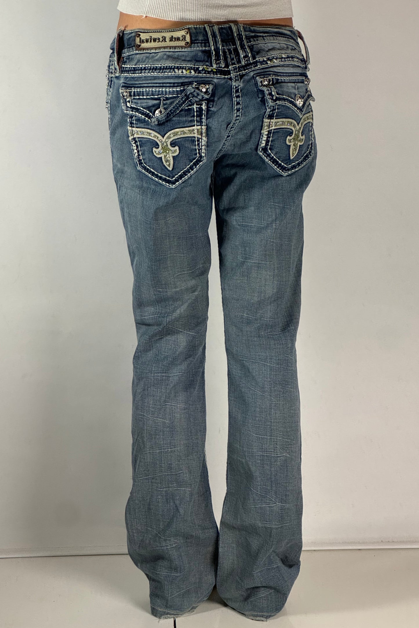 Lågmidjade jeans stl: S/M
