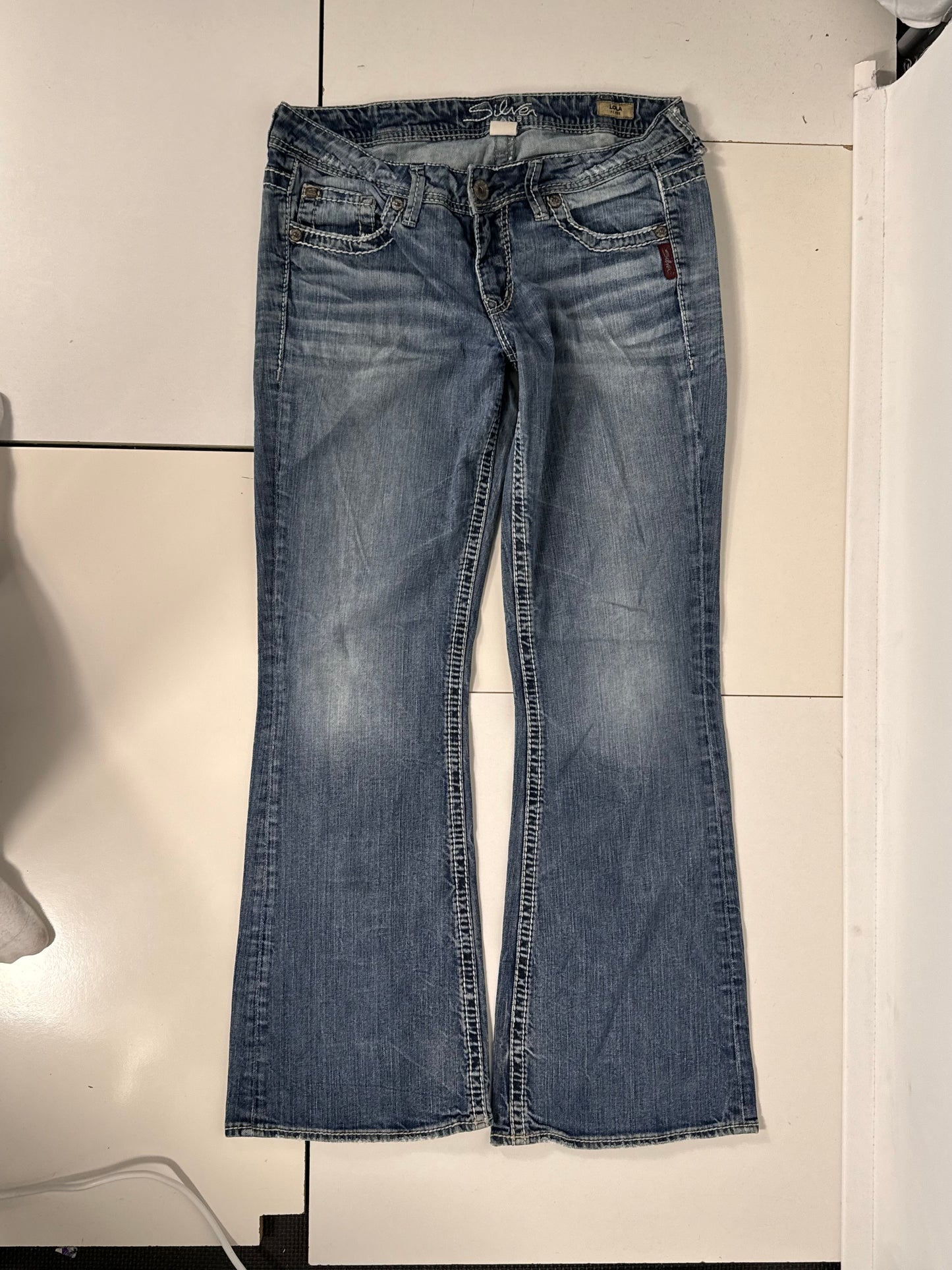Lavtaljede jeans str: M