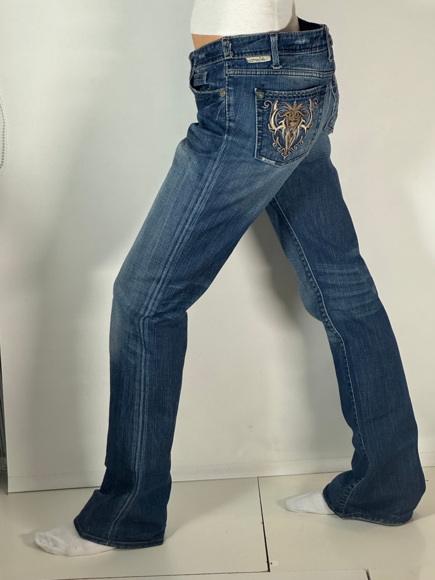 Lågmidjade jeans stl: M