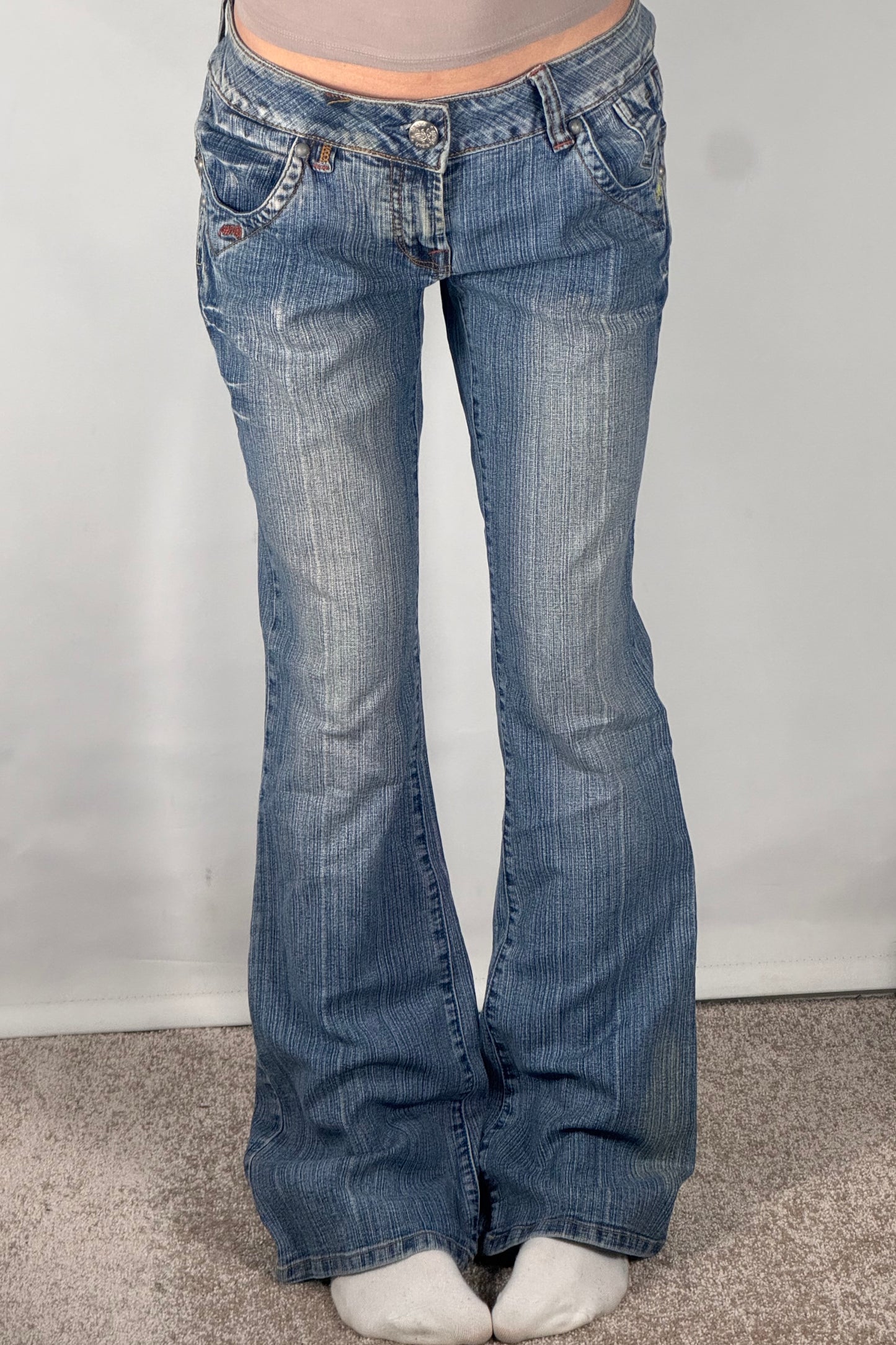 Lågmidjade jeans stl: M
