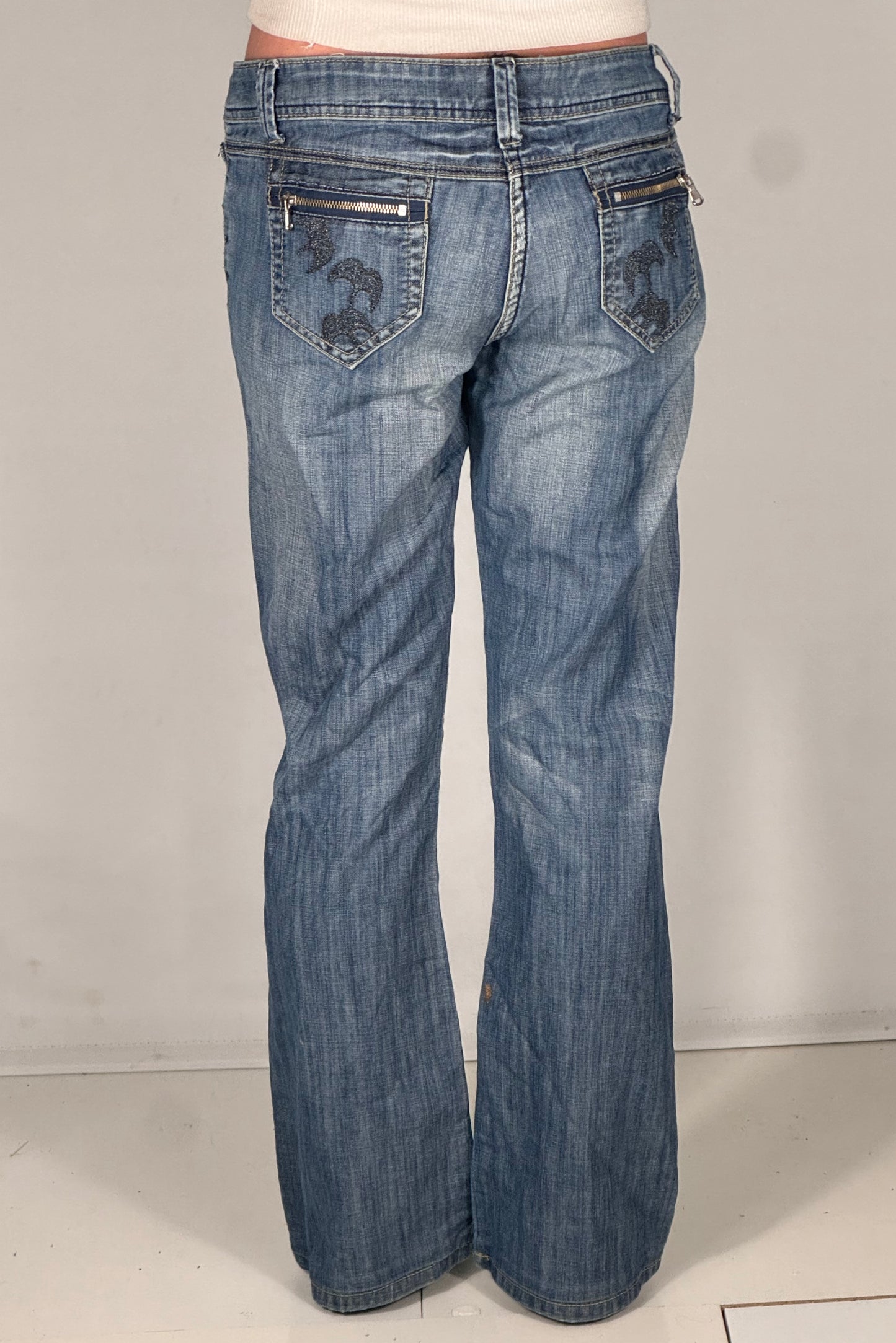 Lågmidjade jeans stl: S