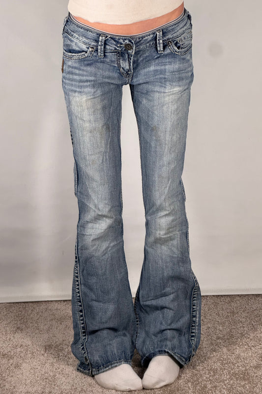Lavtaljede jeans str: S
