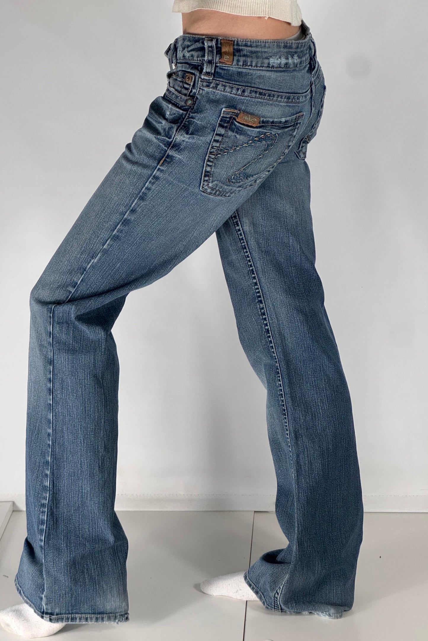 Lågmidjade jeans stl: S