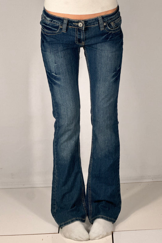 Lavtaljede jeans str: S