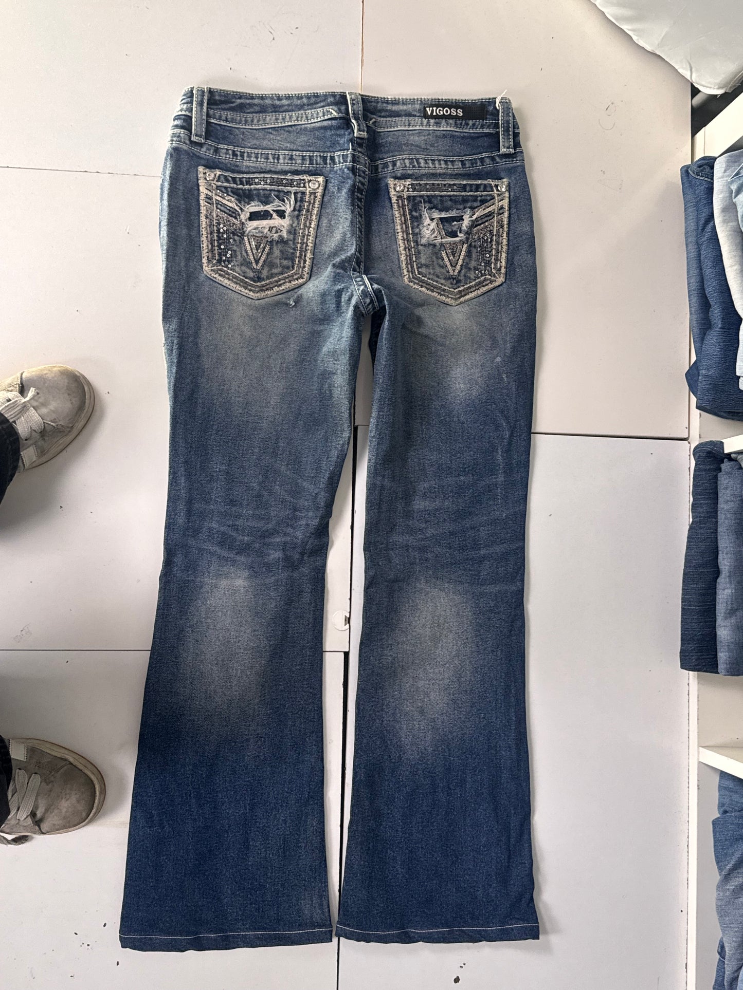 Lågmidjade jeans stl: S