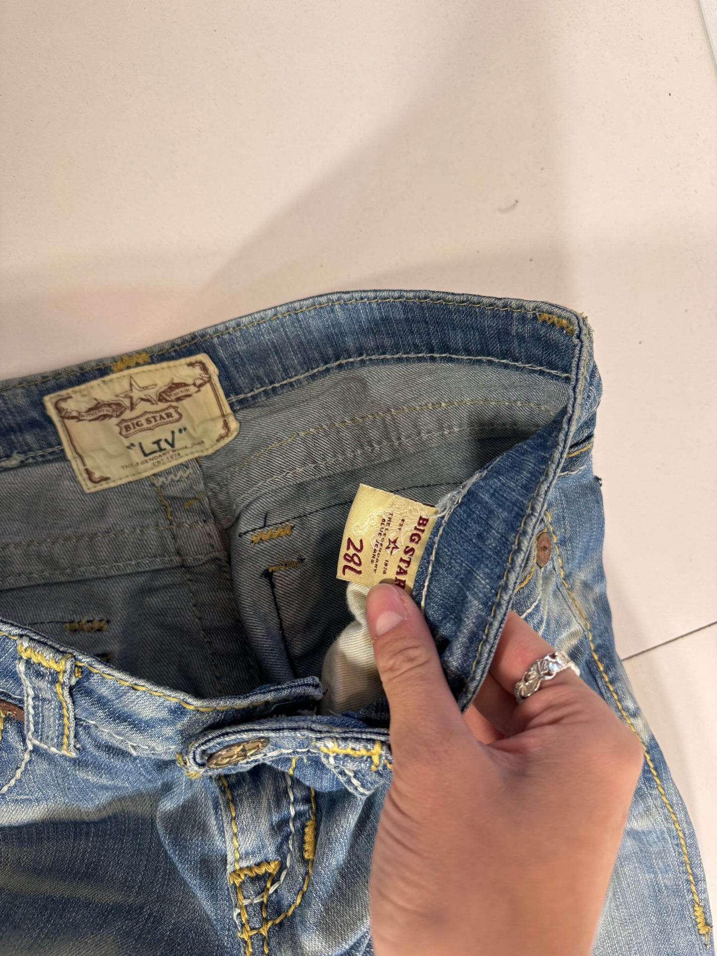 Lågmidjade jeans stl: M