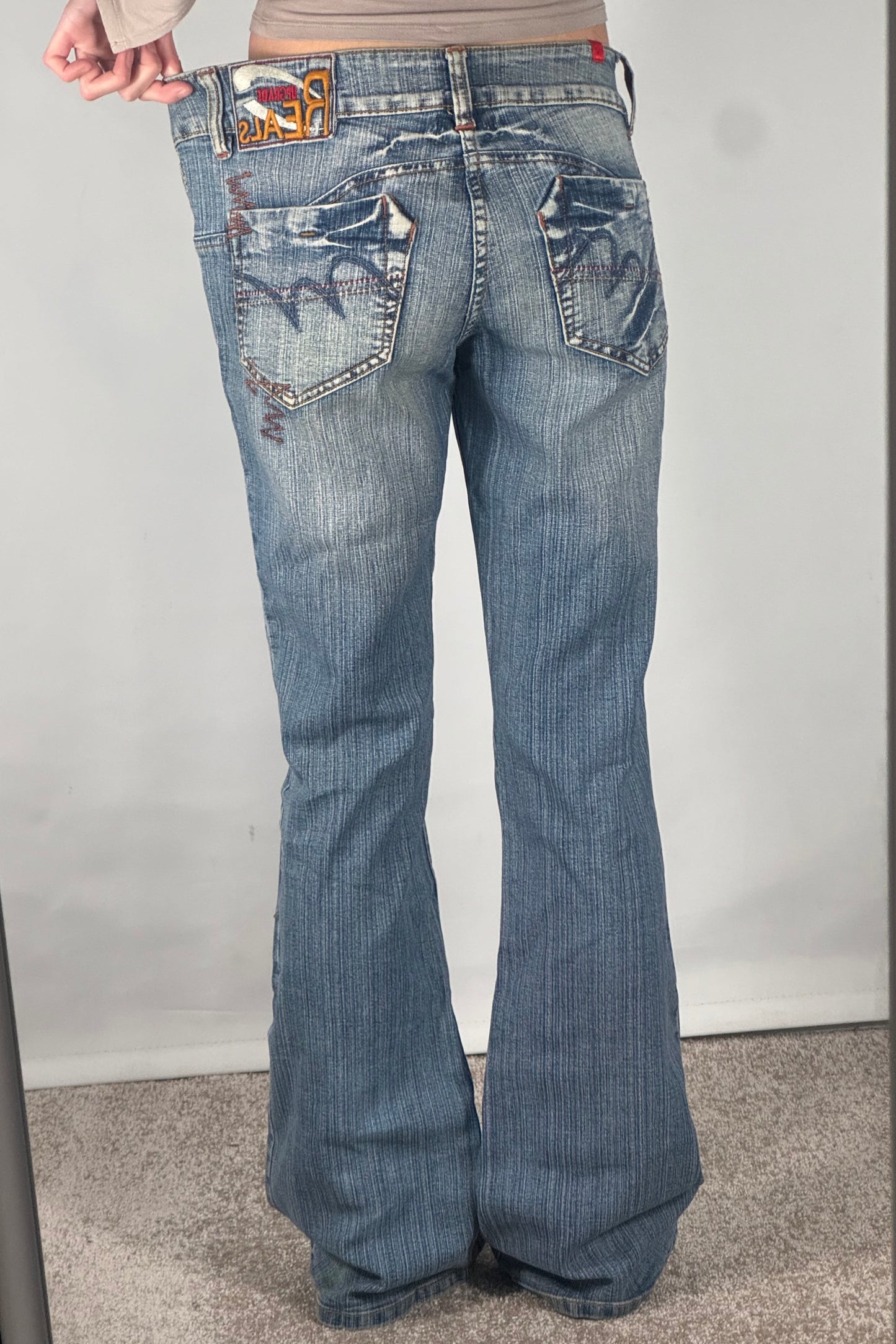 Lågmidjade jeans stl: M