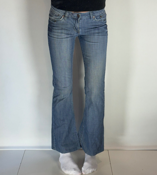 Lågmidjade jeans–stl: XS
