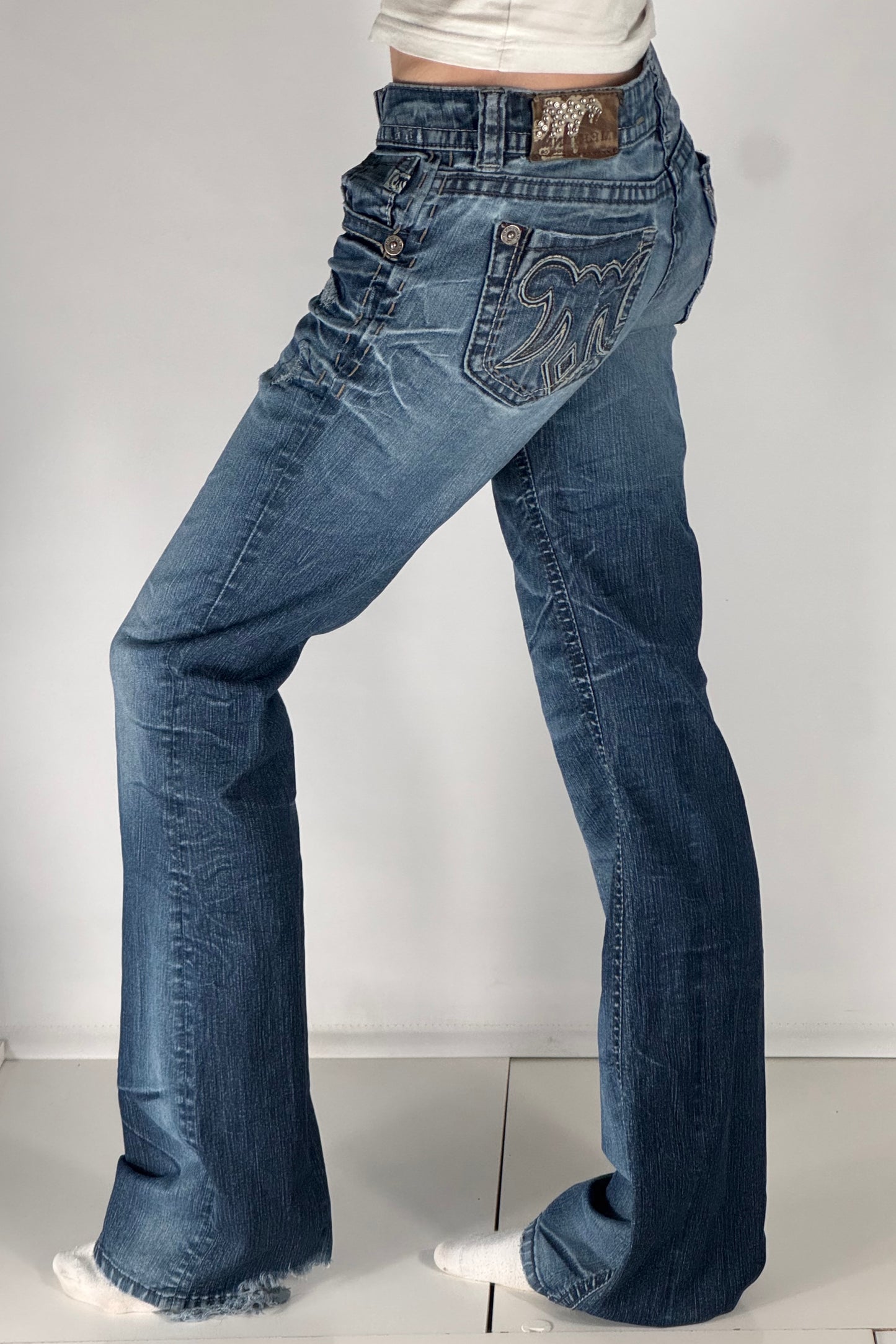 Lågmidjade jeans stl: S