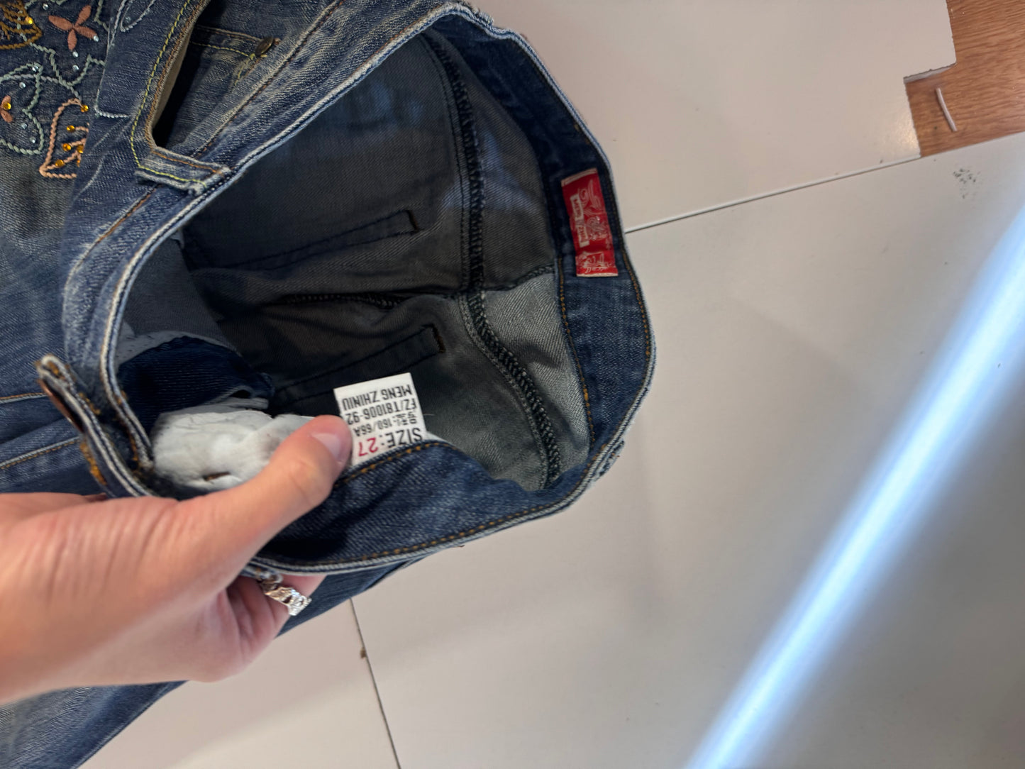 Lågmidjade jeans stl: