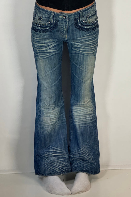 Lågmidjade jeans stl: S