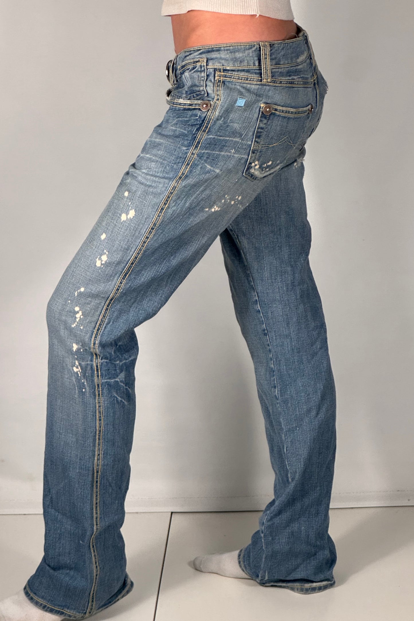 Lavtaljede jeans str: S