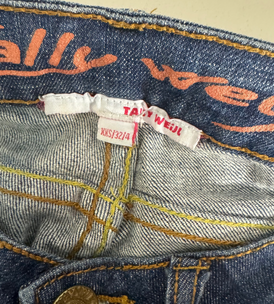 Lågmidjade jeans–stl: XXS