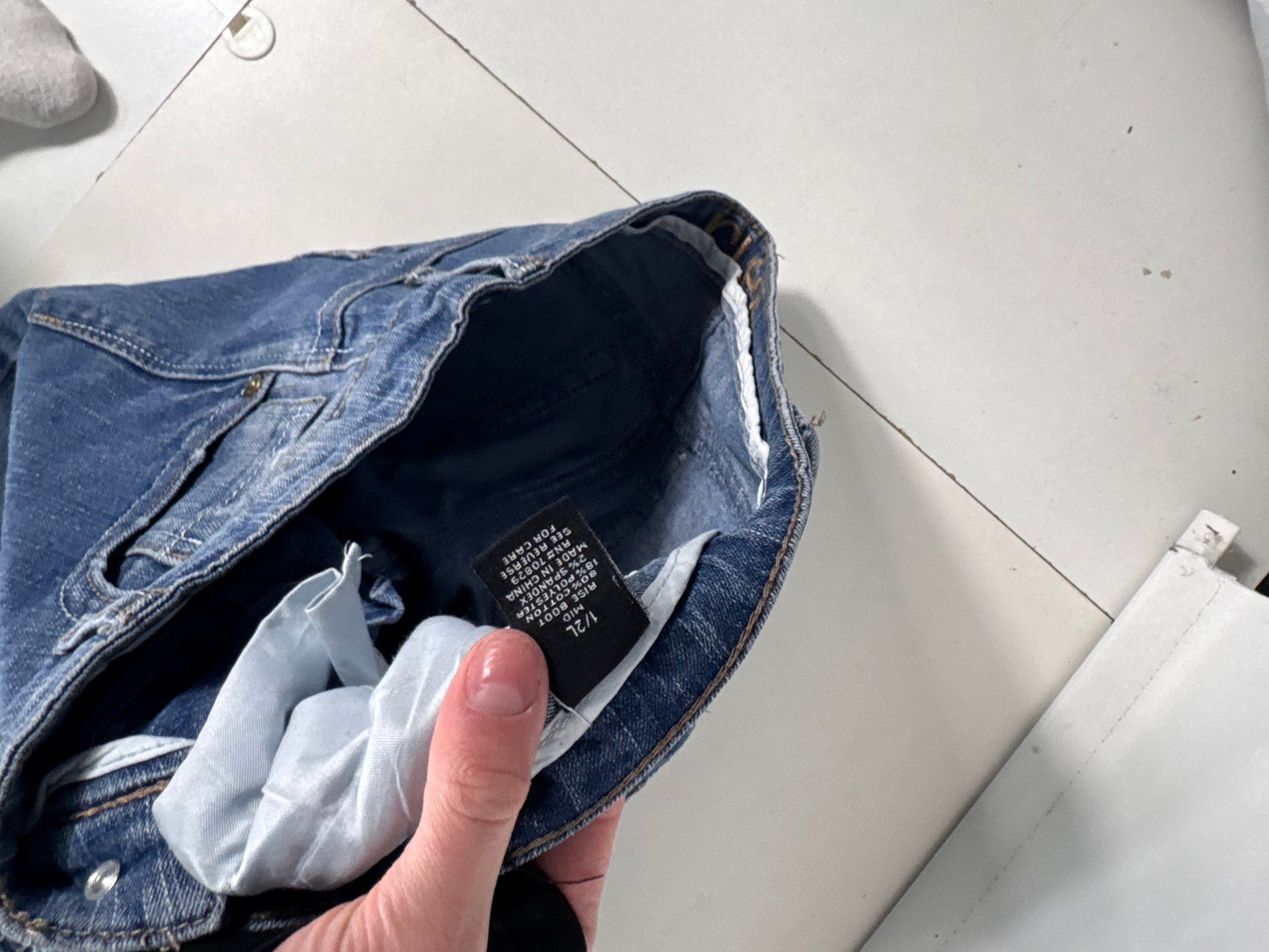 Lågmidjade jeans stl: S