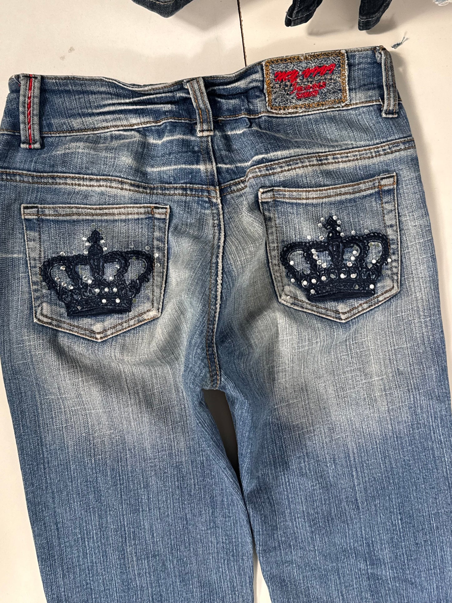 Utsvängda jeans stl: XXS