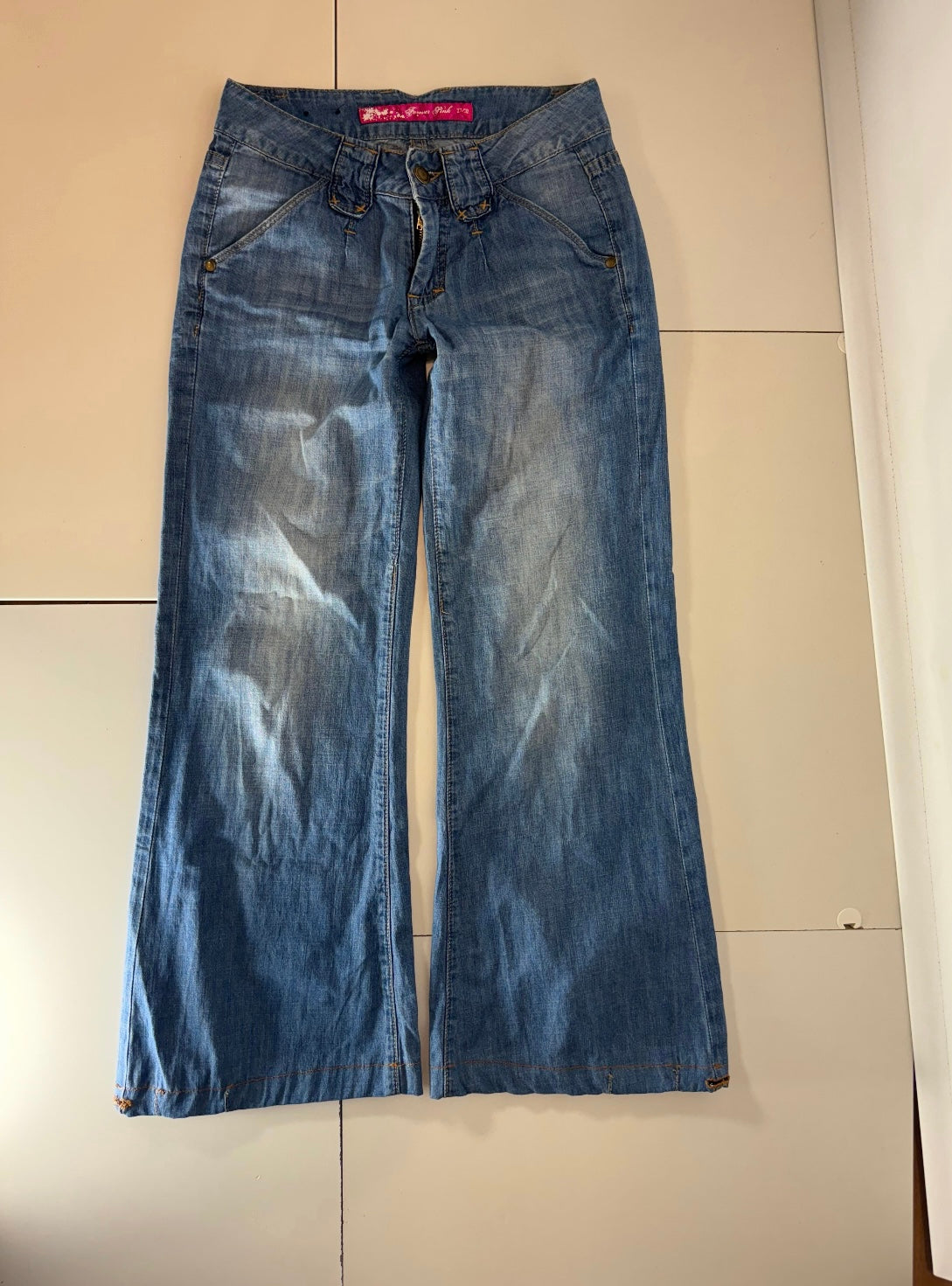 Lågmidjade jeans–stl: XS