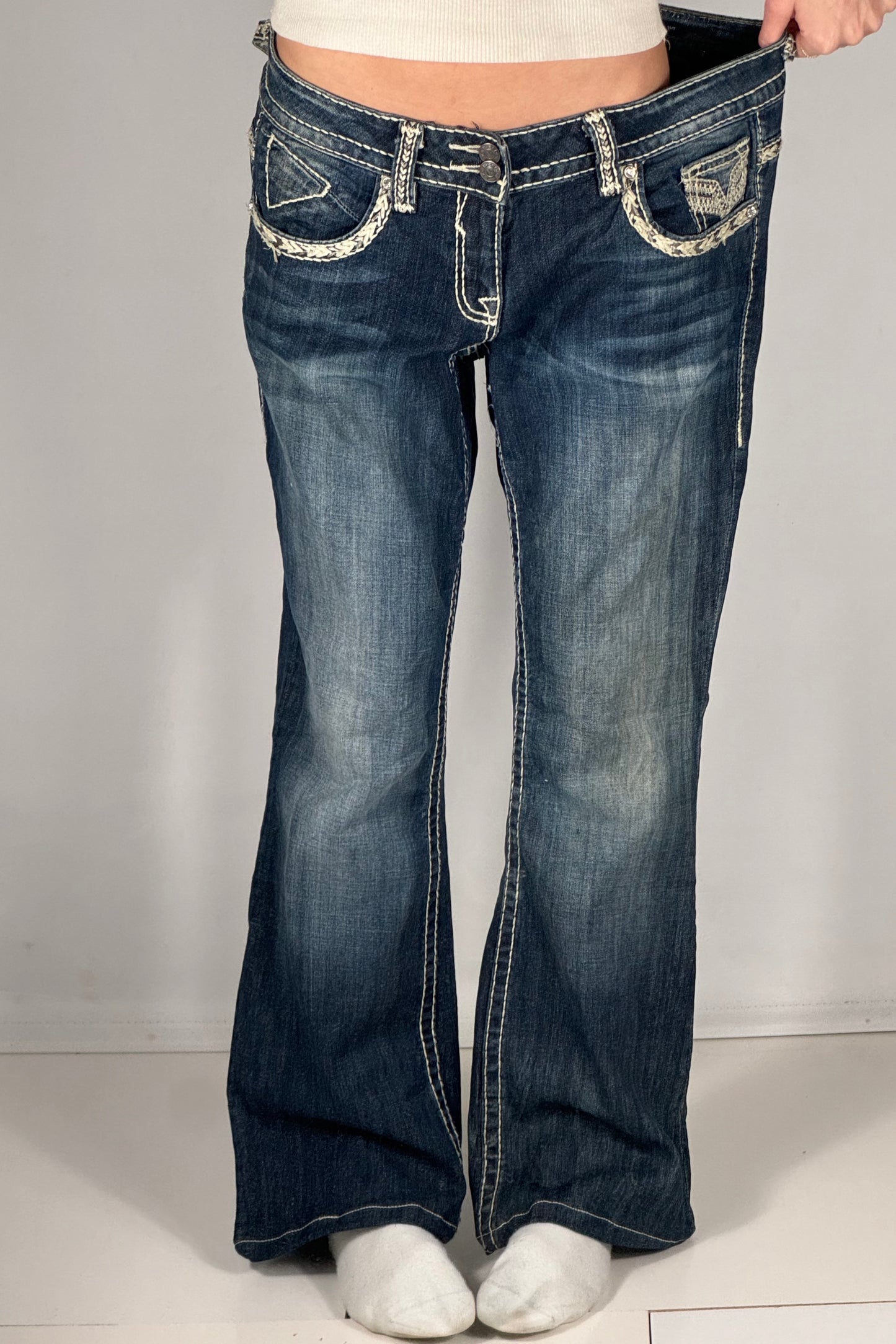Lågmidjade jeans stl: L